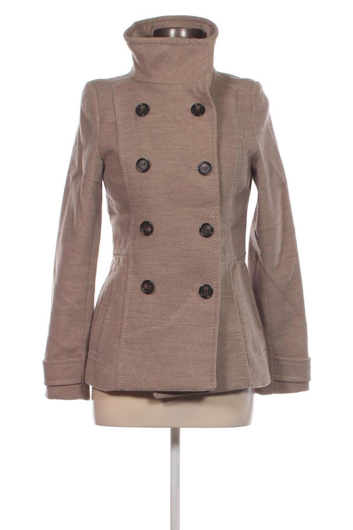 Damenmantel H&M, Größe XS, Farbe Beige, Preis € 33,79