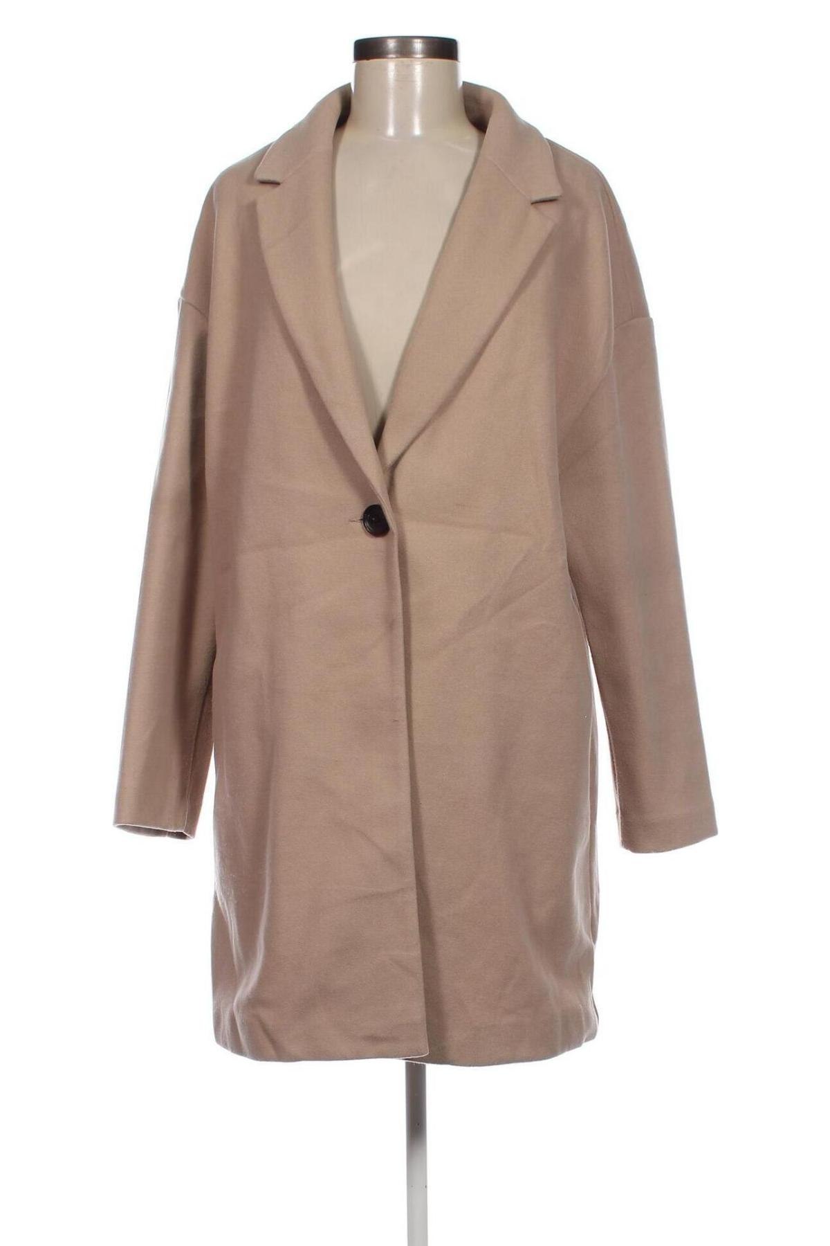 Damenmantel Topshop, Größe L, Farbe Beige, Preis 25,99 €