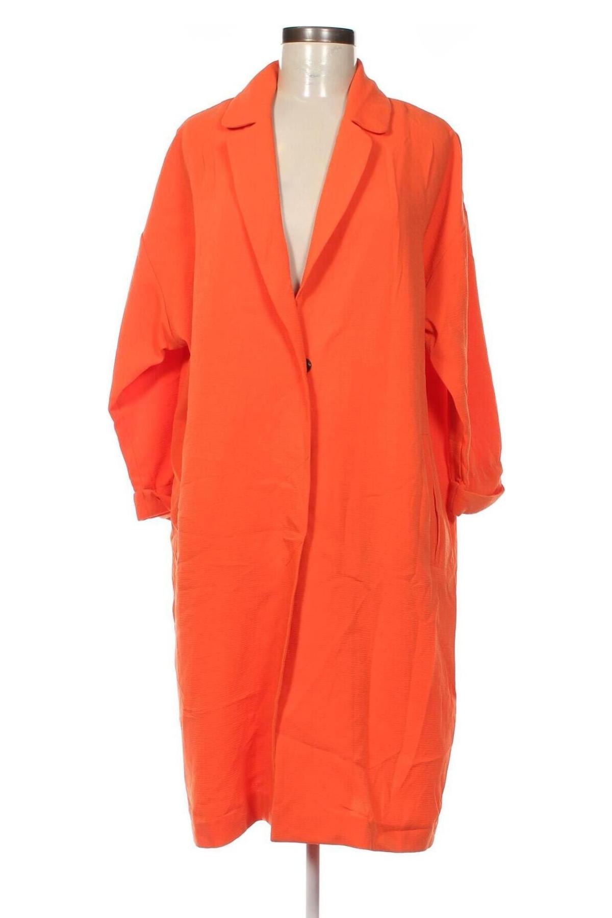 Damenmantel Topshop, Größe M, Farbe Orange, Preis 8,79 €