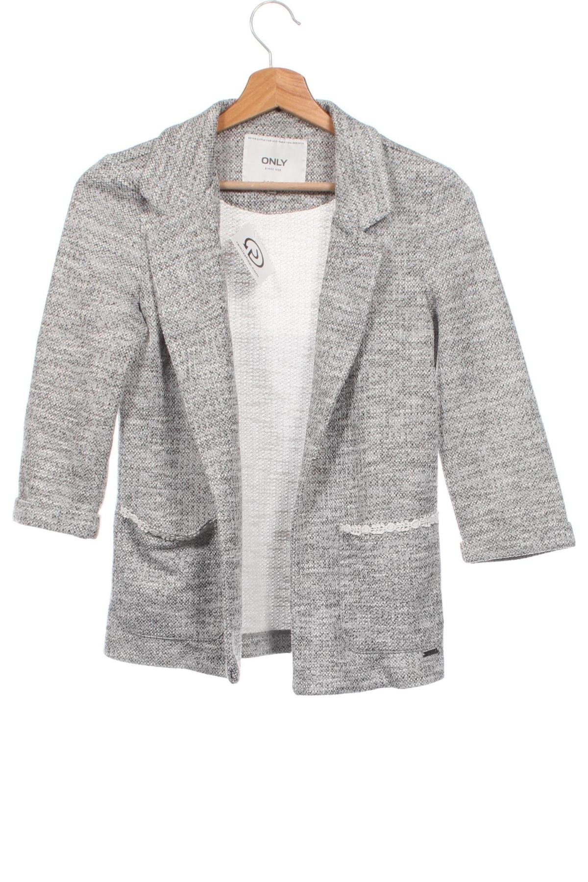 Damen Blazer ONLY, Größe XS, Farbe Grau, Preis 13,99 €