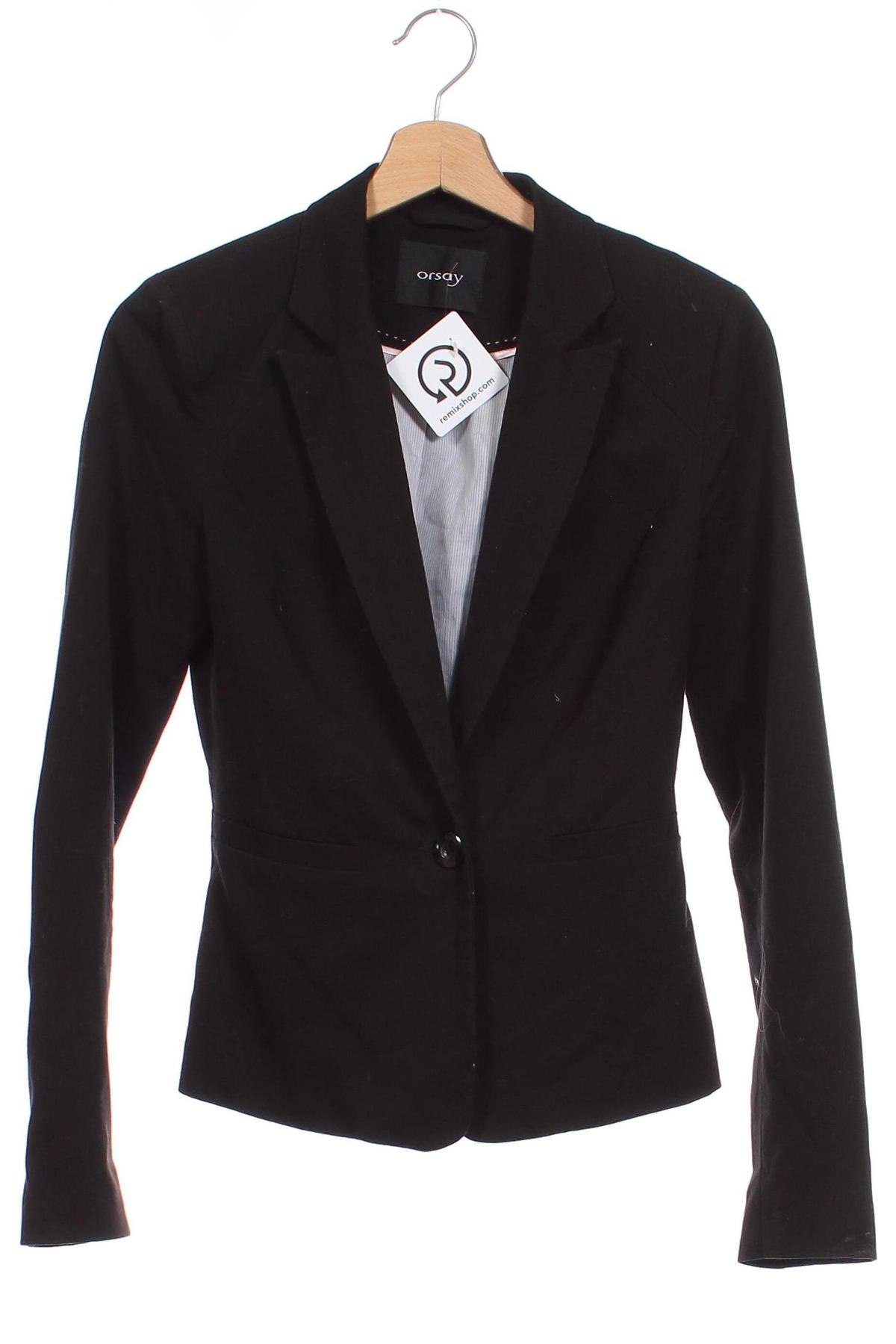 Damen Blazer Orsay, Größe XS, Farbe Schwarz, Preis 14,99 €