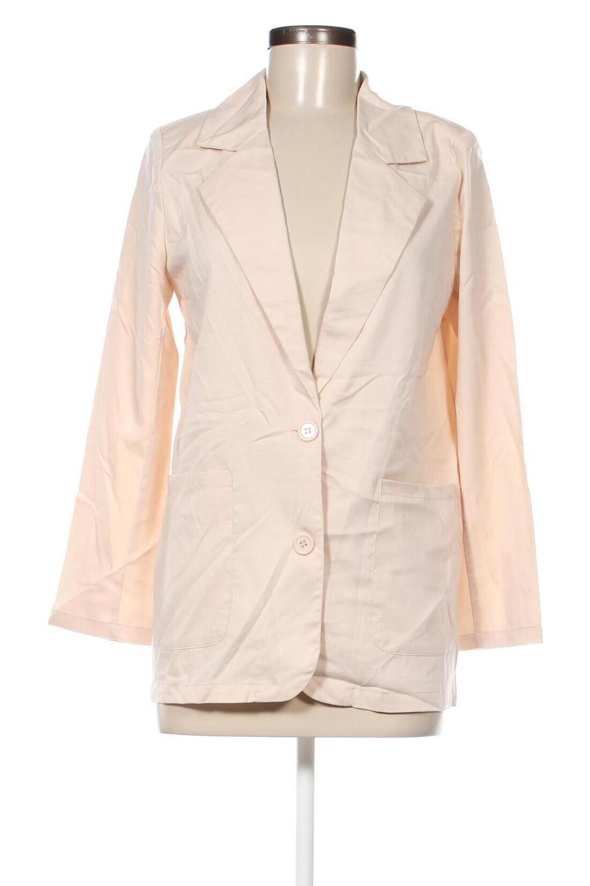 Damen Blazer Zanzea, Größe S, Farbe Beige, Preis 6,49 €