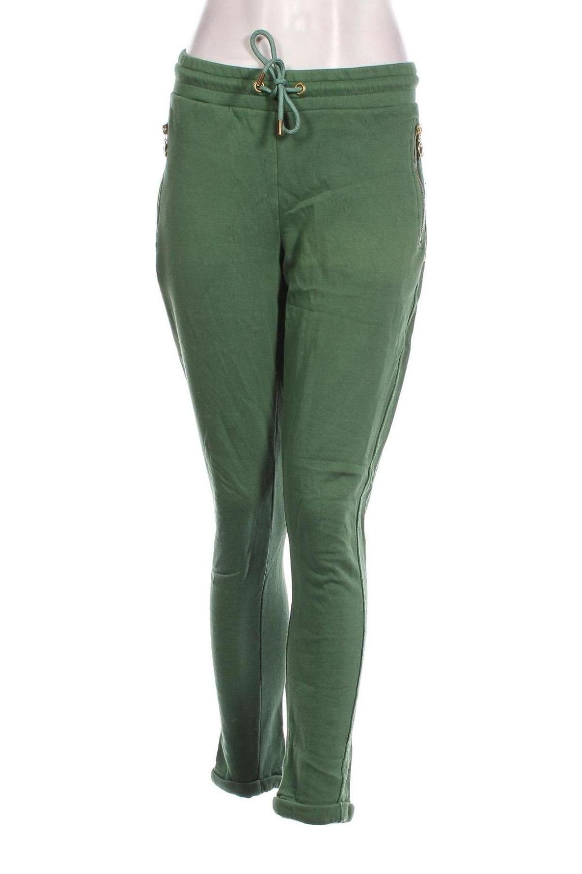 Pantaloni trening de femei, Mărime L, Culoare Verde, Preț 41,99 Lei