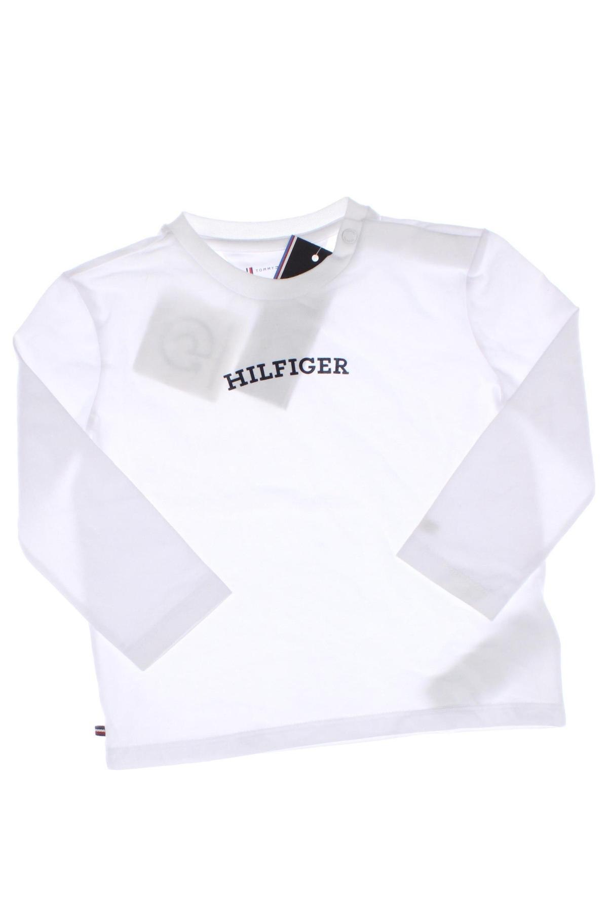 Kinder Shirt Tommy Hilfiger, Größe 12-18m/ 80-86 cm, Farbe Weiß, Preis 29,99 €