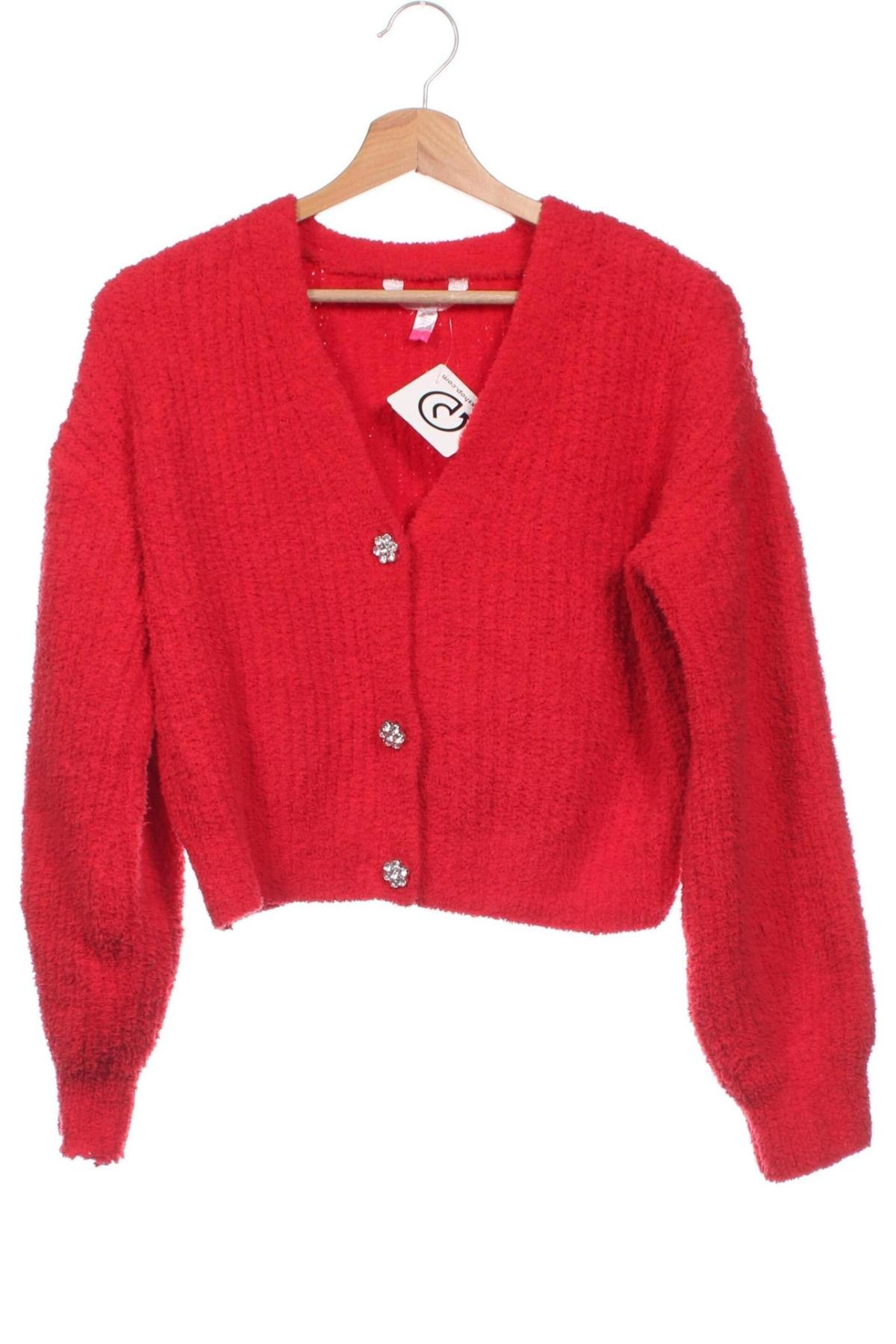 Kinder Strickjacke No Boundaries, Größe 13-14y/ 164-168 cm, Farbe Rot, Preis € 6,99