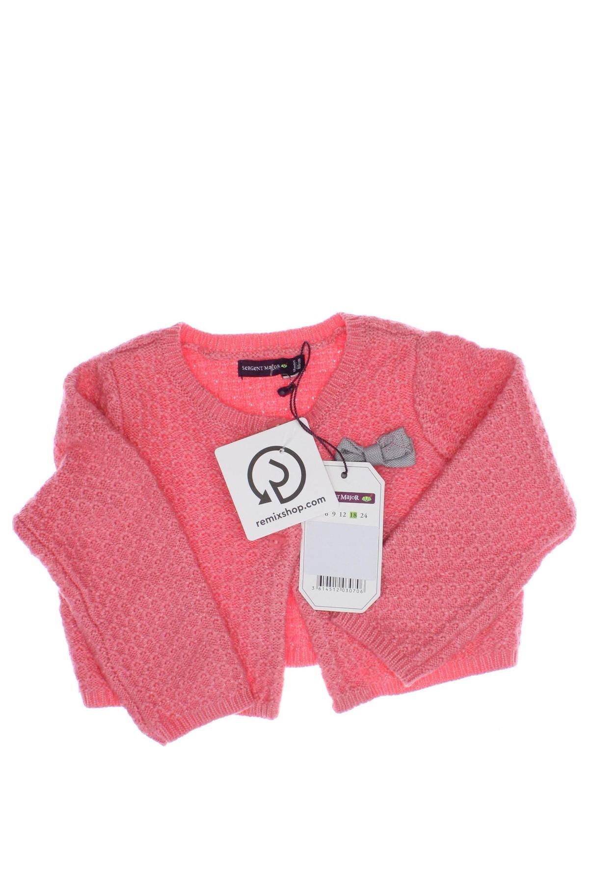 Kinder Strickjacke Sergent Major, Größe 12-18m/ 80-86 cm, Farbe Rosa, Preis € 10,79