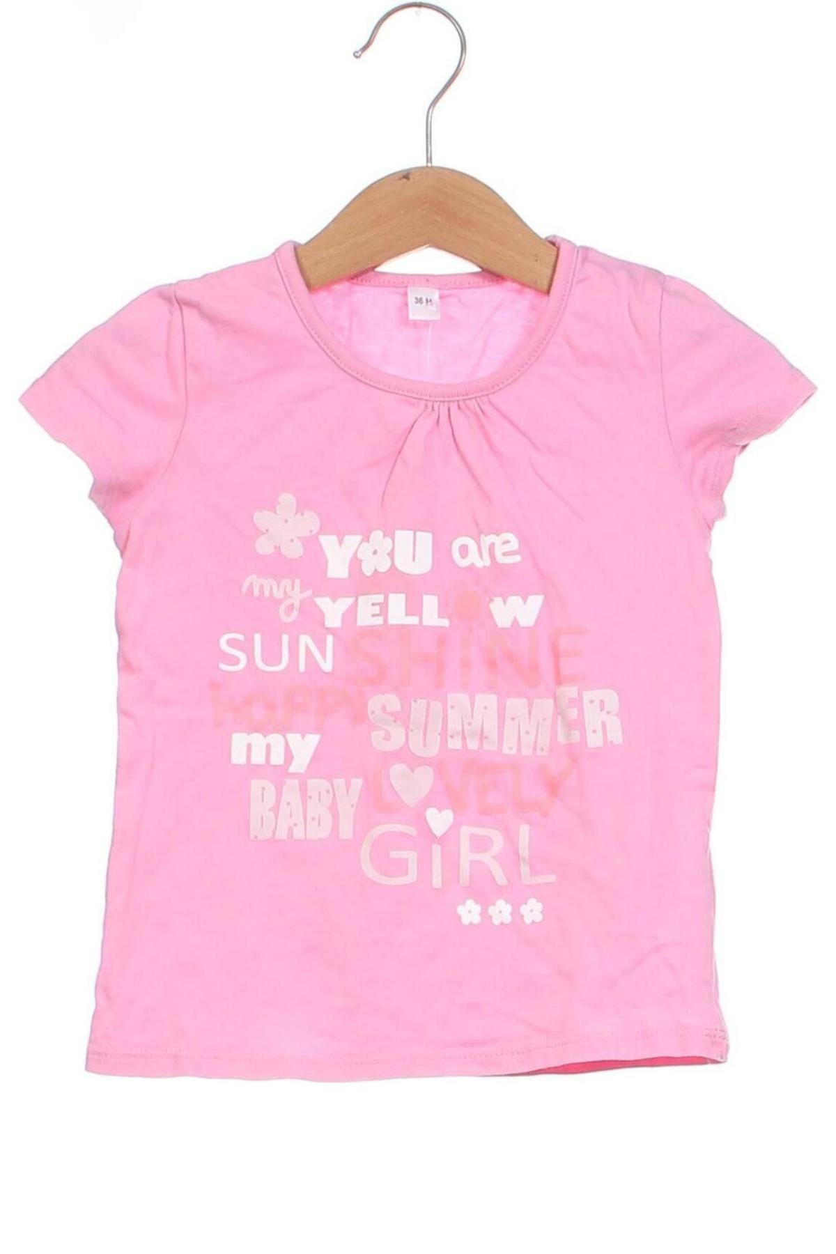 Kinder T-Shirt, Größe 2-3y/ 98-104 cm, Farbe Rosa, Preis 3,29 €