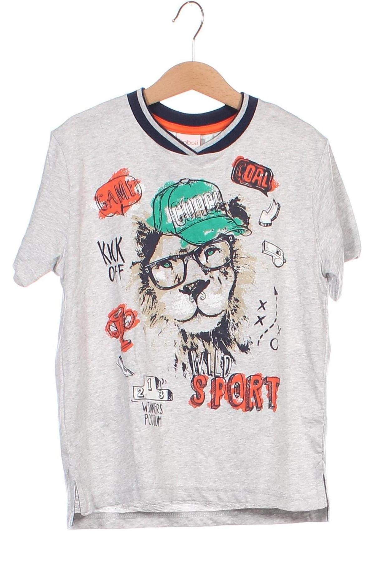 Kinder T-Shirt Boboli, Größe 7-8y/ 128-134 cm, Farbe Grau, Preis € 6,14