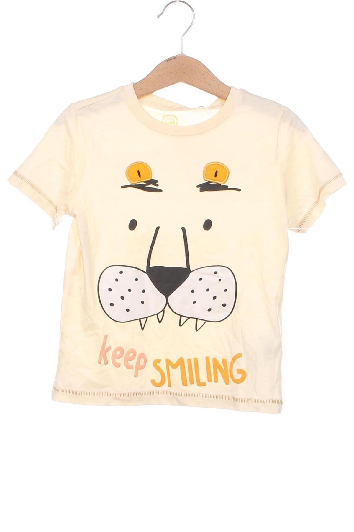 Kinder T-Shirt Coolclub, Größe 3-4y/ 104-110 cm, Farbe Ecru, Preis € 8,25