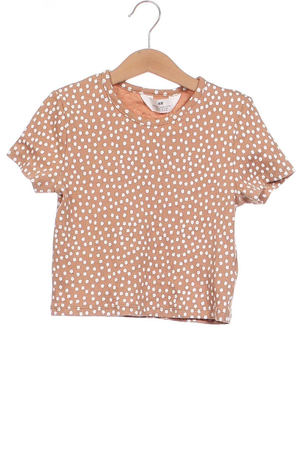 Kinder T-Shirt H&M, Größe 8-9y/ 134-140 cm, Farbe Braun, Preis 7,49 €