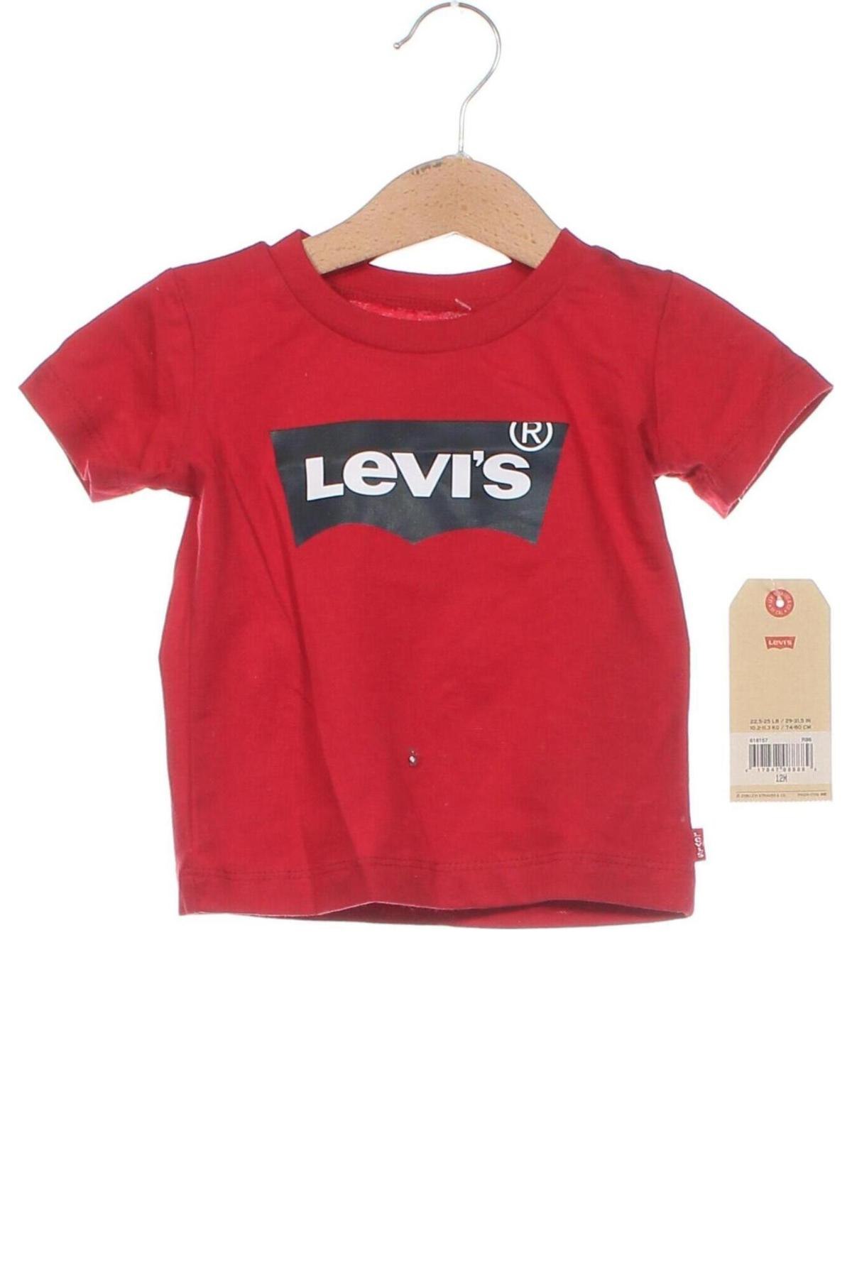 Tricou pentru copii Levi's, Mărime 9-12m/ 74-80 cm, Culoare Roșu, Preț 167,76 Lei