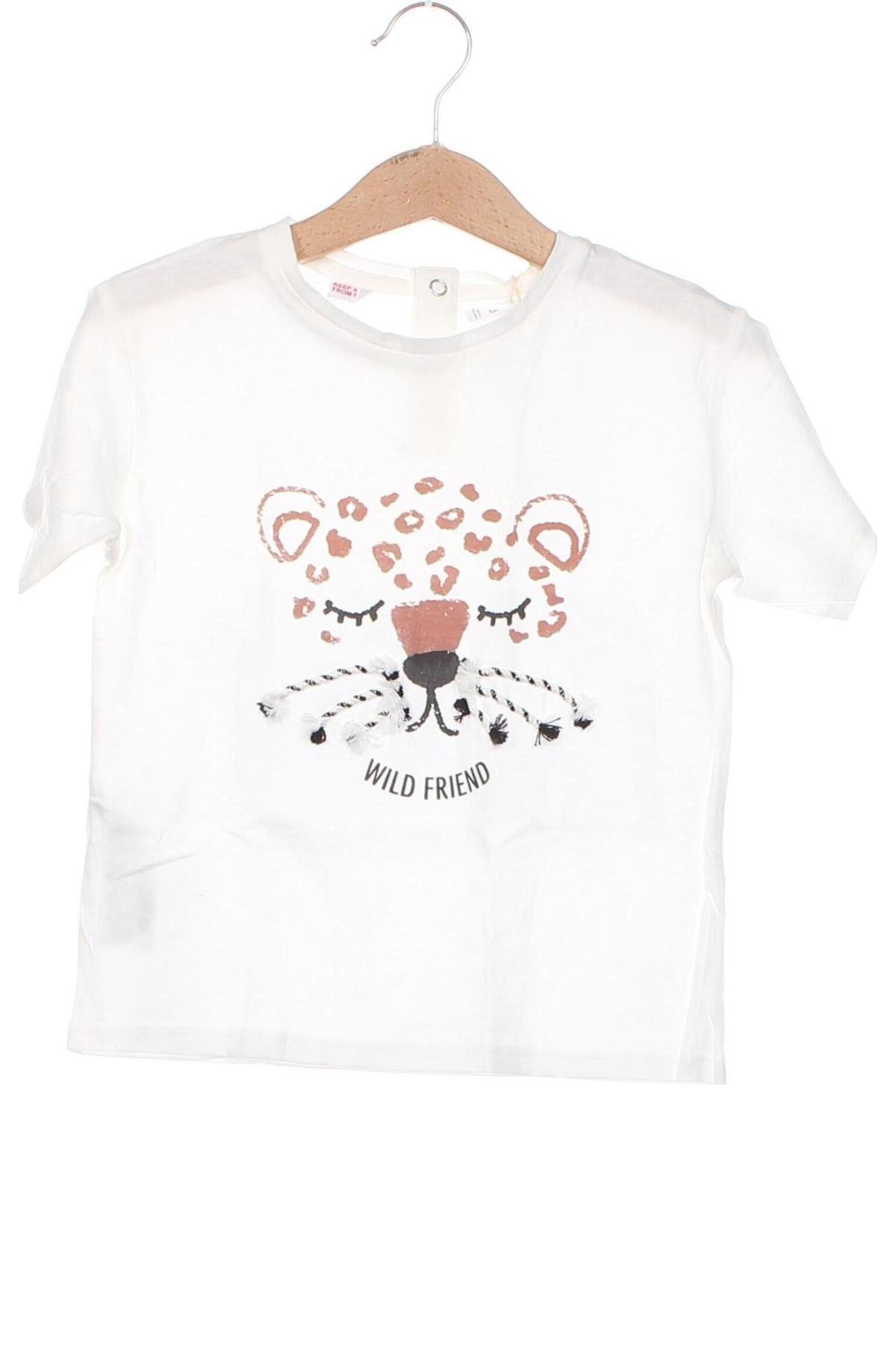 Kinder T-Shirt Mango, Größe 3-4y/ 104-110 cm, Farbe Weiß, Preis € 7,73