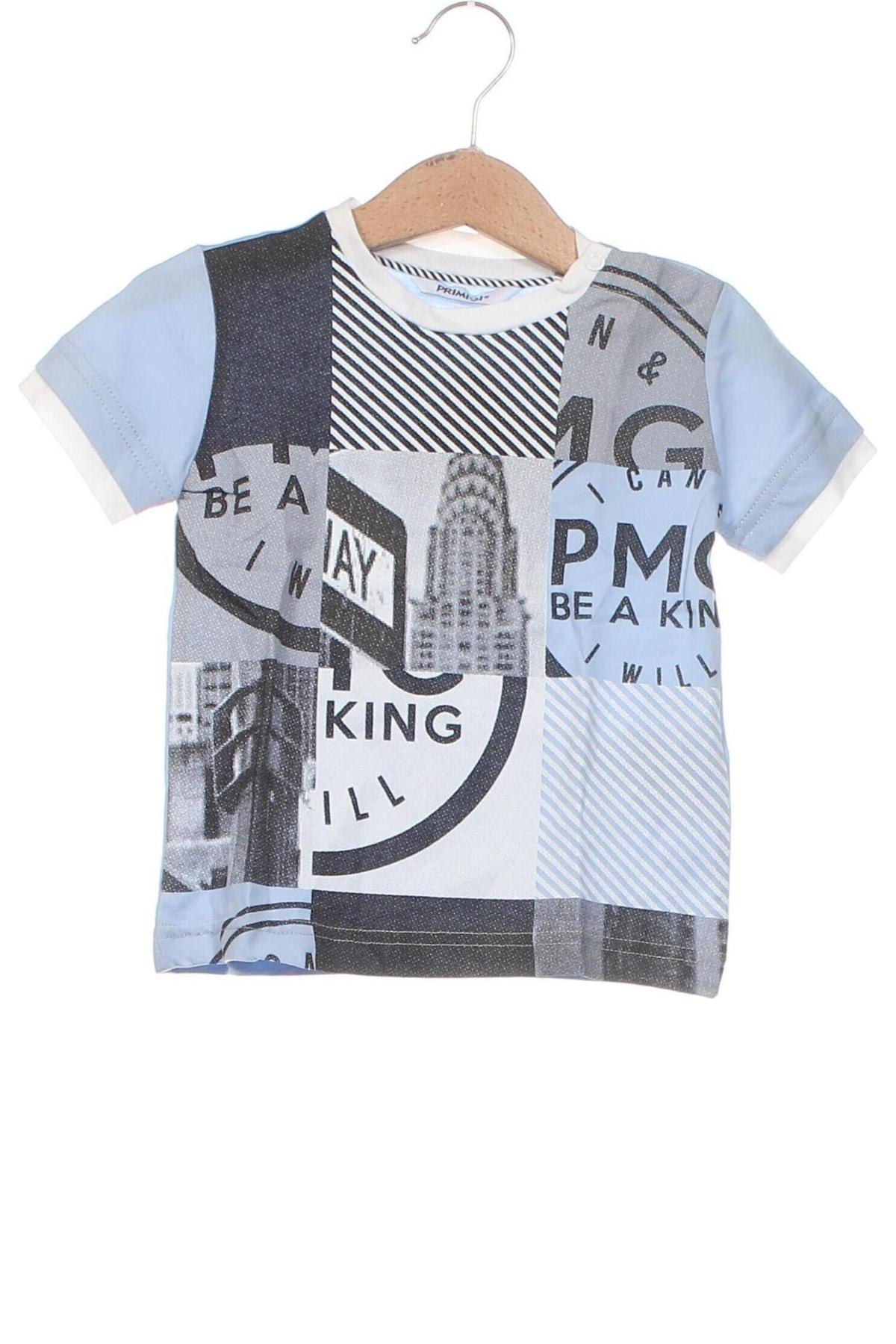 Dziecięcy T-shirt Primigi, Rozmiar 9-12m/ 74-80 cm, Kolor Niebieski, Cena 29,99 zł