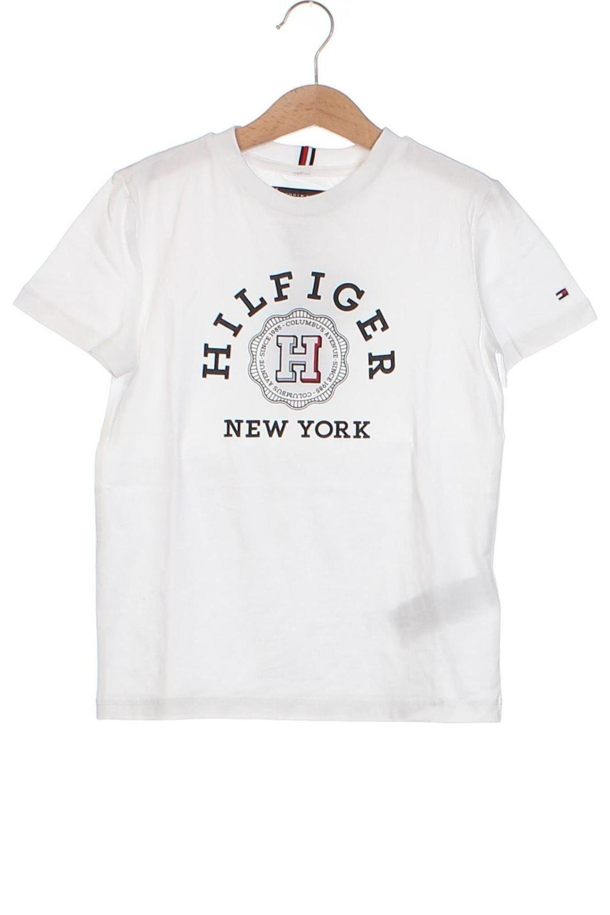 Παιδικό μπλουζάκι Tommy Hilfiger, Μέγεθος 6-7y/ 122-128 εκ., Χρώμα Λευκό, Τιμή 21,99 €