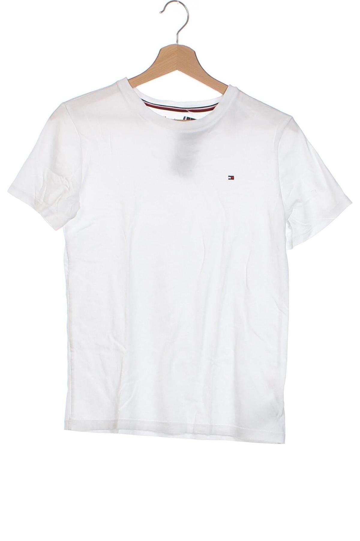 Dziecięcy T-shirt Tommy Hilfiger, Rozmiar 12-13y/ 158-164 cm, Kolor Biały, Cena 94,99 zł