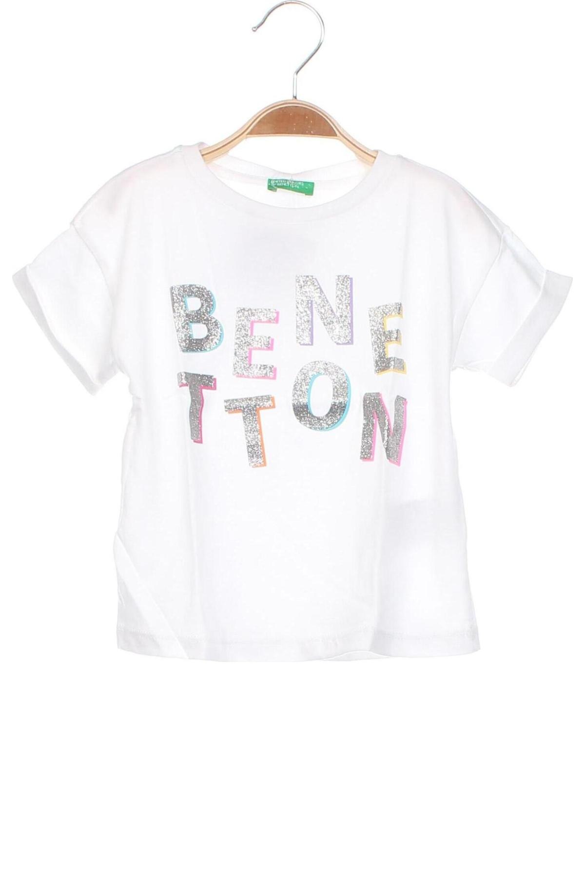 Kinder T-Shirt United Colors Of Benetton, Größe 18-24m/ 86-98 cm, Farbe Weiß, Preis € 17,53