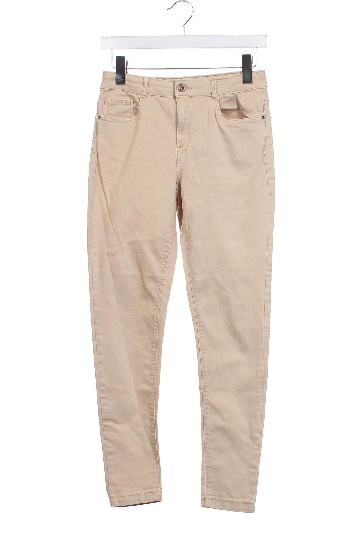 Kinderjeans Zara, Größe 13-14y/ 164-168 cm, Farbe Beige, Preis 4,29 €