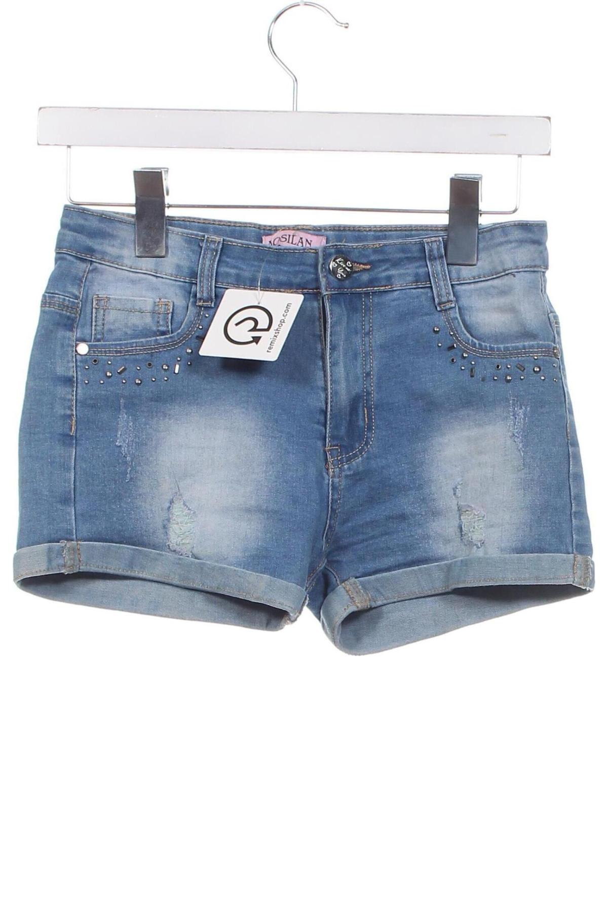 Kinder Shorts, Größe 13-14y/ 164-168 cm, Farbe Blau, Preis € 2,49