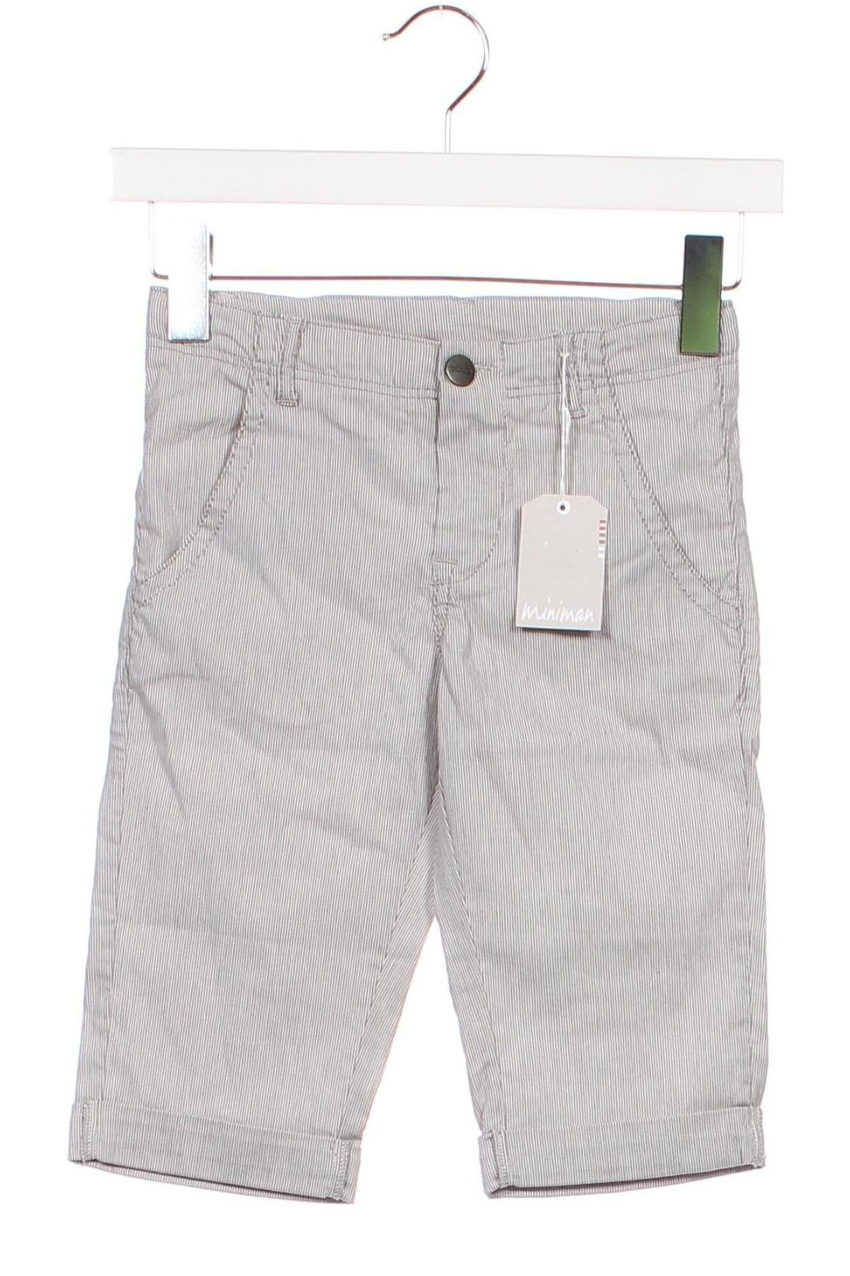 Pantaloni scurți pentru copii Miniman, Mărime 7-8y/ 128-134 cm, Culoare Gri, Preț 30,99 Lei