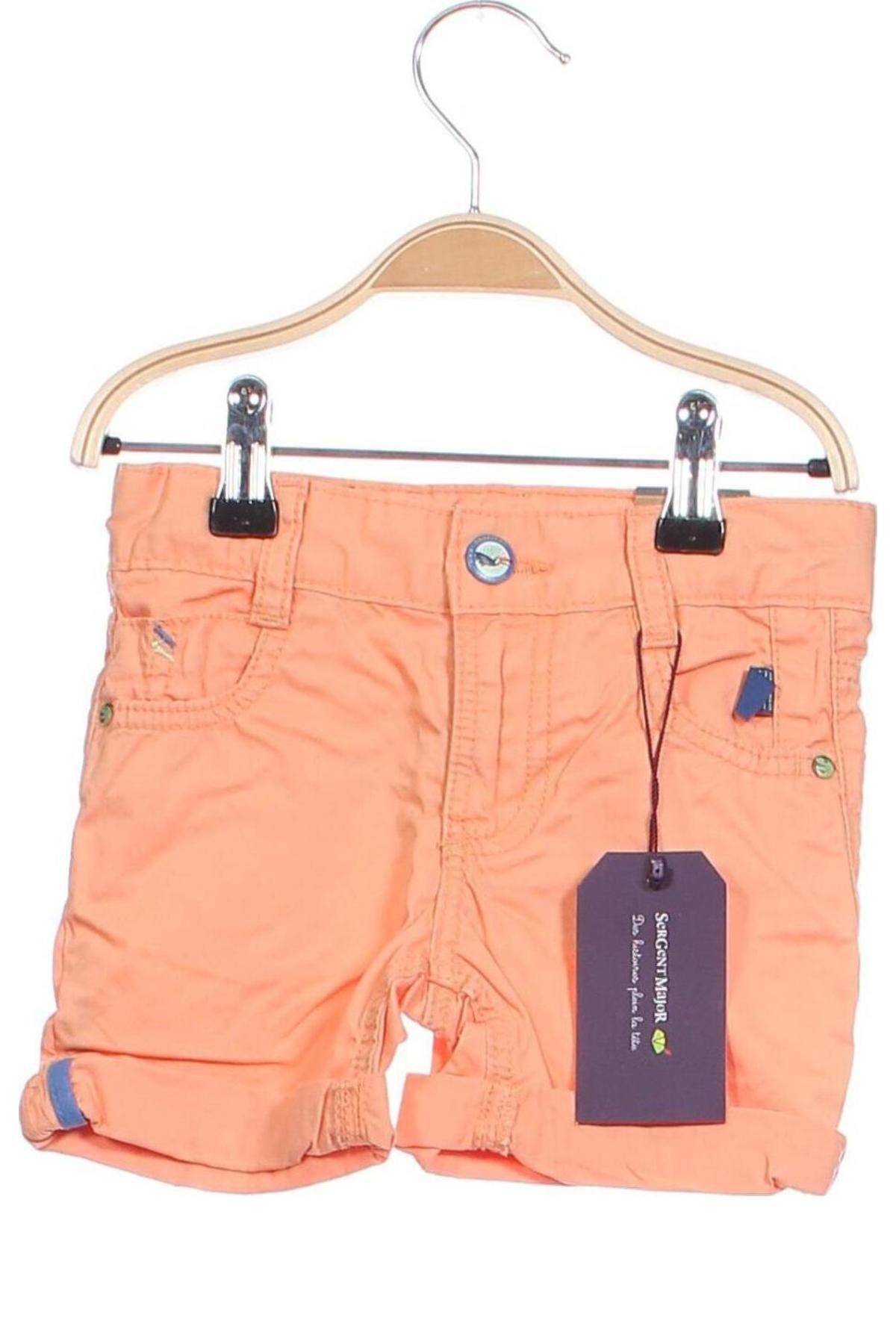 Pantaloni scurți pentru copii Sergent Major, Mărime 18-24m/ 86-98 cm, Culoare Portocaliu, Preț 25,49 Lei