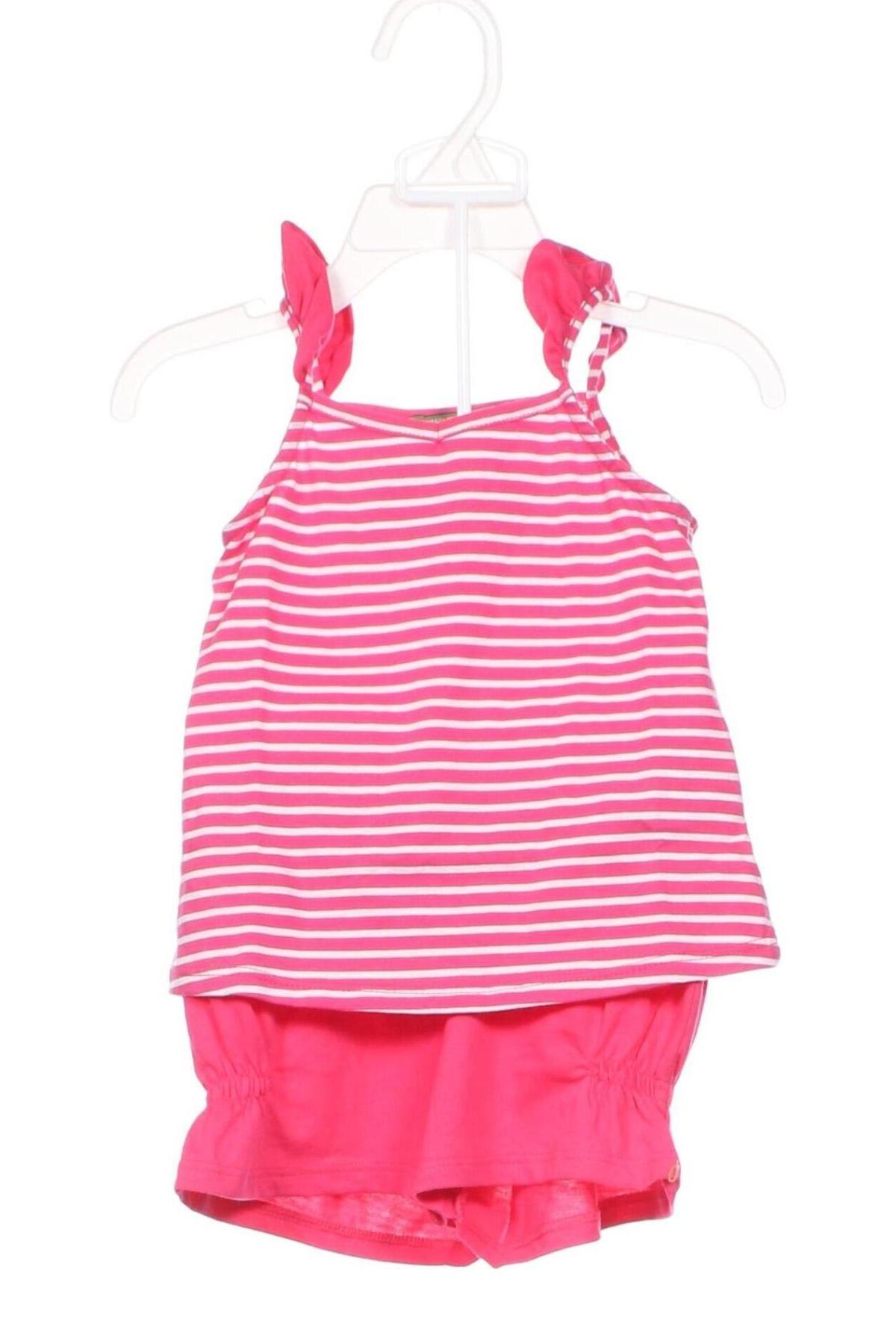 Dziecięcy zestaw United Colors Of Benetton, Rozmiar 9-12m/ 74-80 cm, Kolor Różowy, Cena 39,99 zł