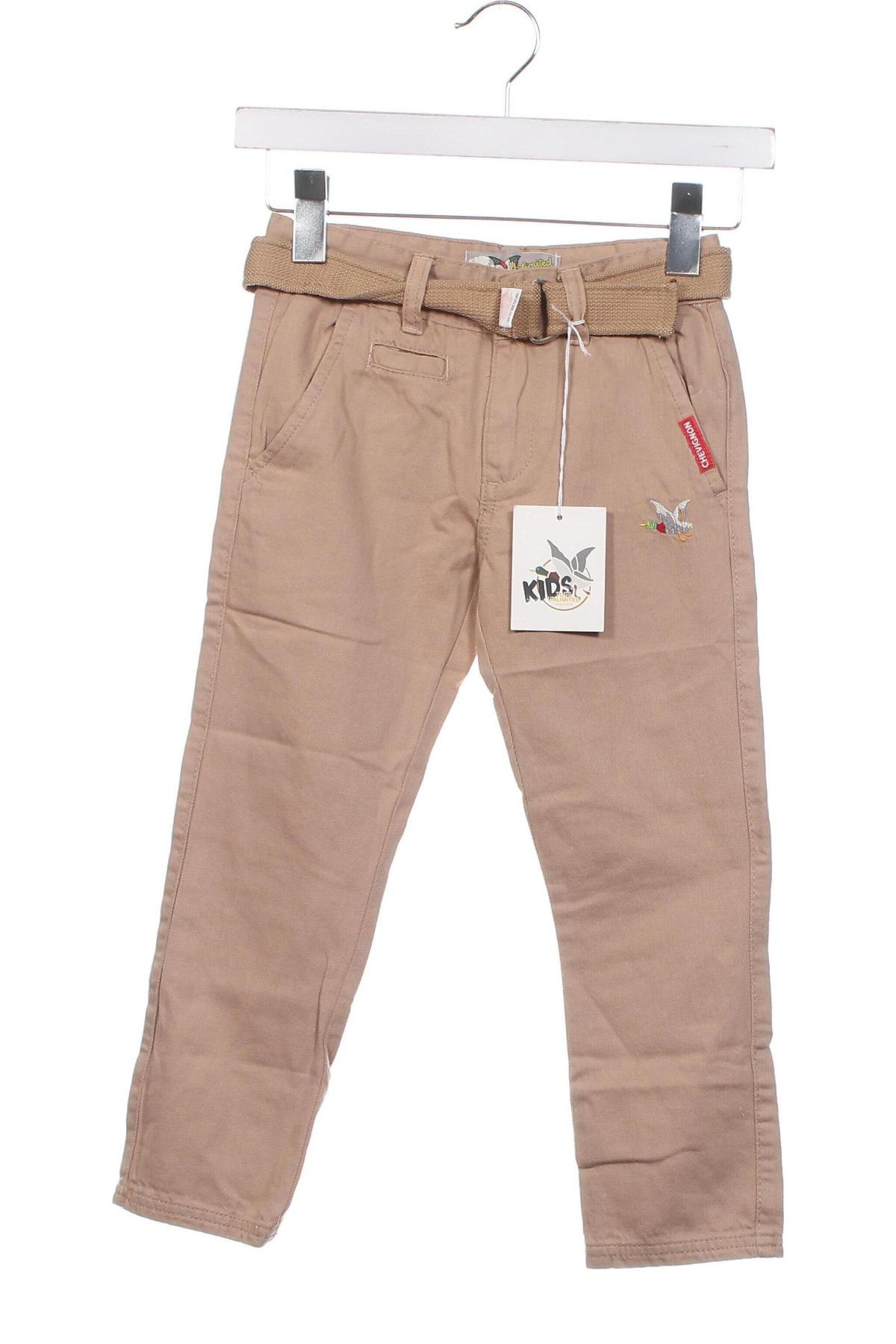 Pantaloni pentru copii Chevignon, Mărime 5-6y/ 116-122 cm, Culoare Bej, Preț 279,61 Lei