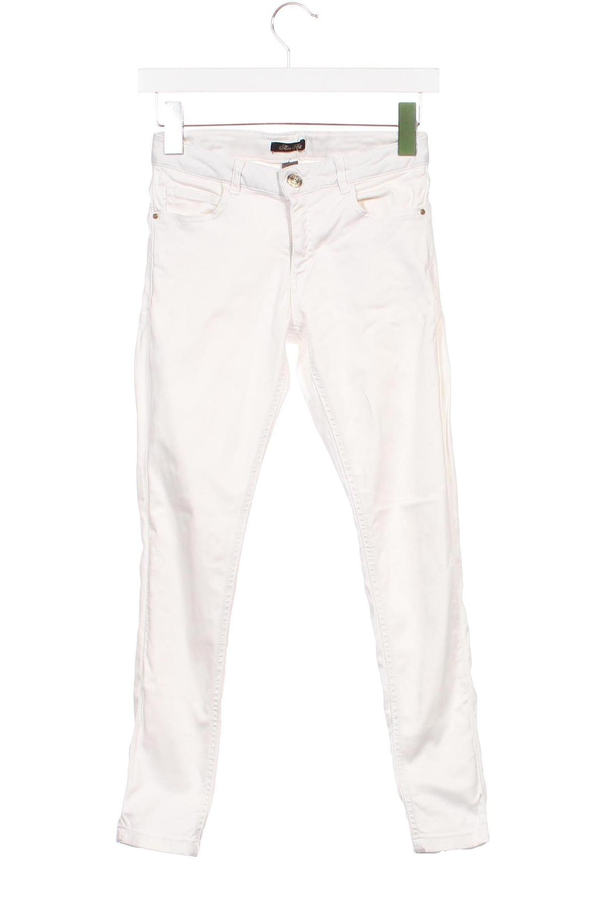 Pantaloni pentru copii Zara Kids, Mărime 11-12y/ 152-158 cm, Culoare Alb, Preț 35,71 Lei