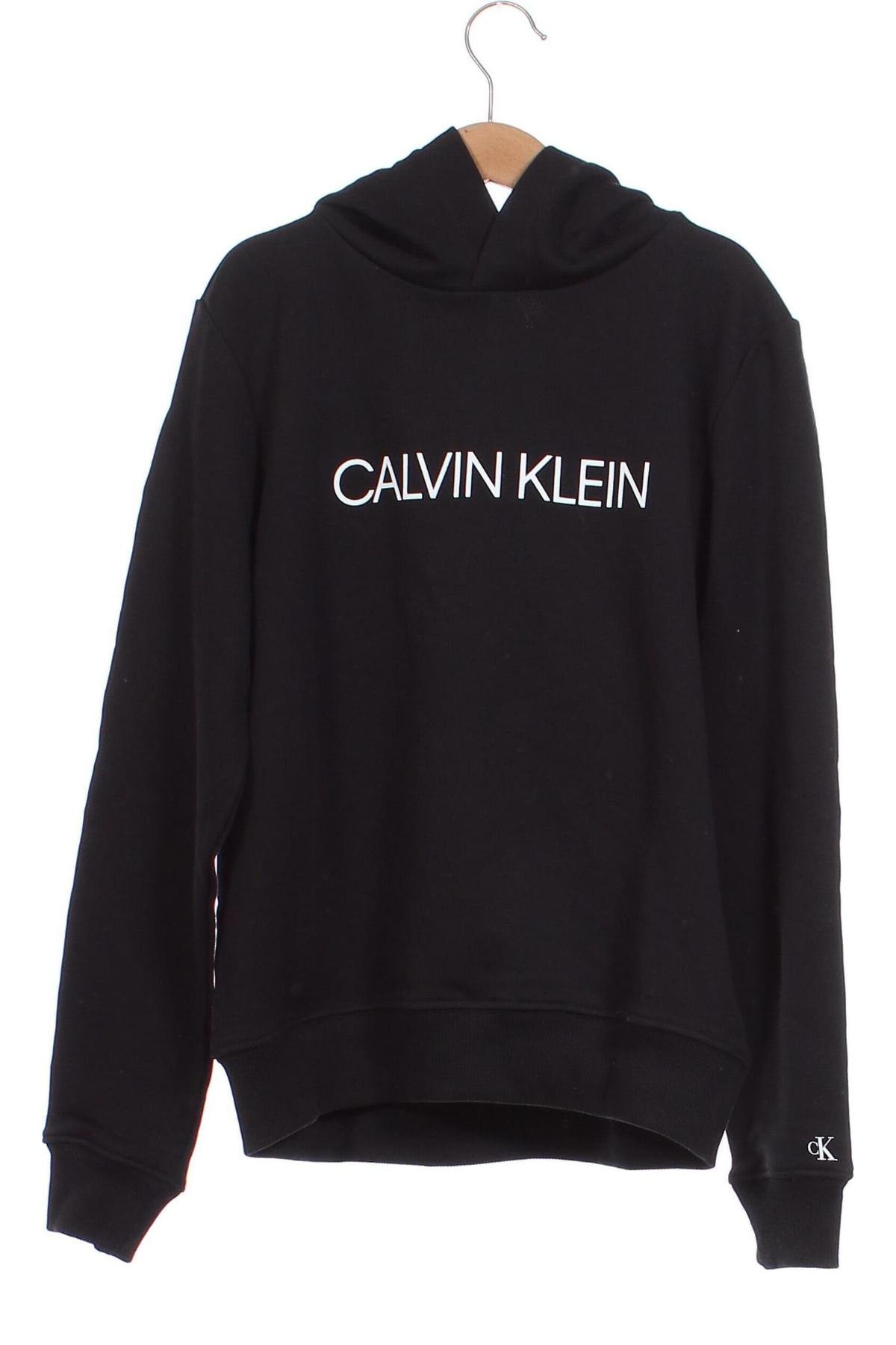 Gyerek sweatshirt Calvin Klein Jeans, Méret 11-12y / 152-158 cm, Szín Fekete, Ár 22 833 Ft