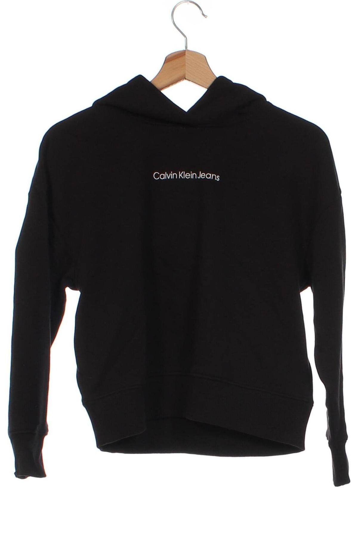 Hanorac pentru copii Calvin Klein Jeans, Mărime 11-12y/ 152-158 cm, Culoare Negru, Preț 187,99 Lei