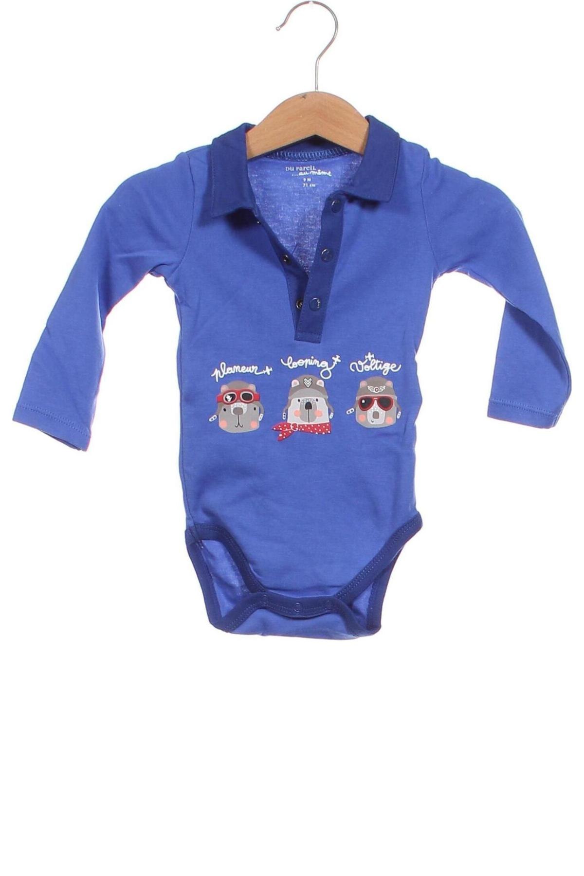 Kinder-Body Du Pareil Au Meme, Größe 6-9m/ 68-74 cm, Farbe Blau, Preis € 9,28