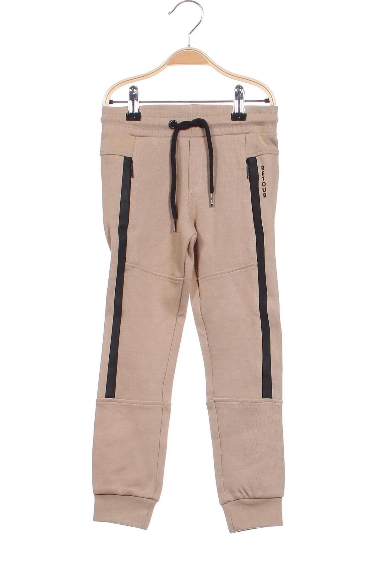 Pantaloni de trening, pentru copii Retour Jeans, Mărime 5-6y/ 116-122 cm, Culoare Bej, Preț 128,95 Lei