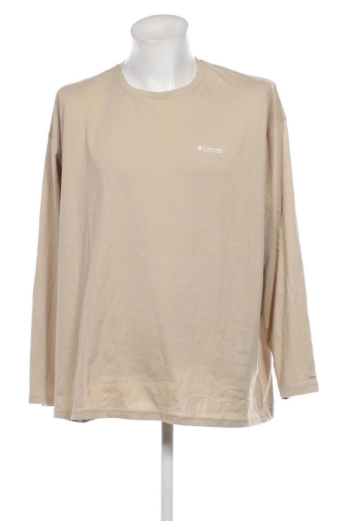 Herren Shirt Columbia, Größe XXL, Farbe Beige, Preis € 16,99