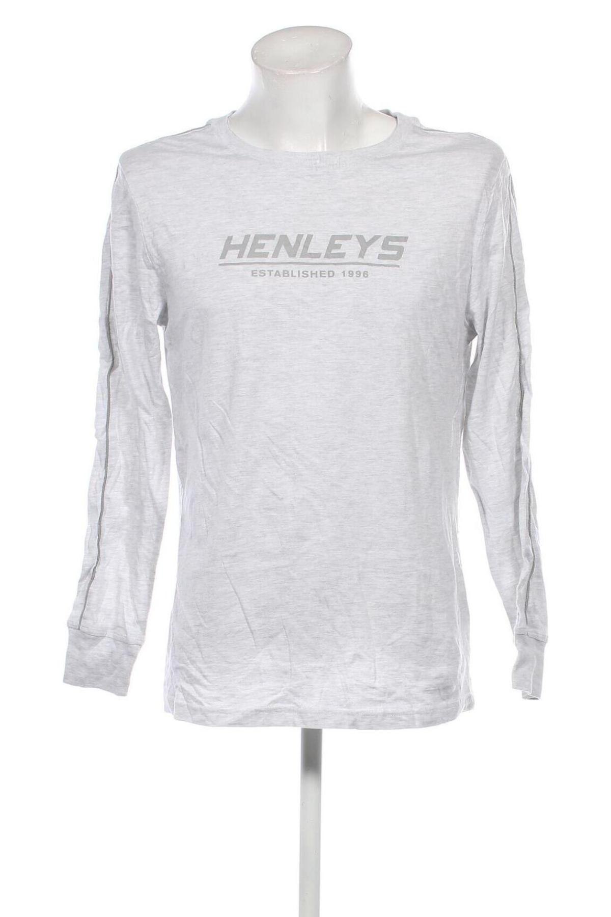 Herren Shirt Henleys, Größe S, Farbe Grau, Preis 3,79 €