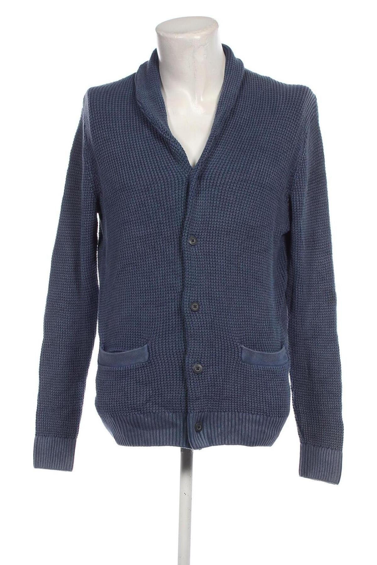 Herren Strickjacke Abercrombie & Fitch, Größe M, Farbe Blau, Preis 20,99 €