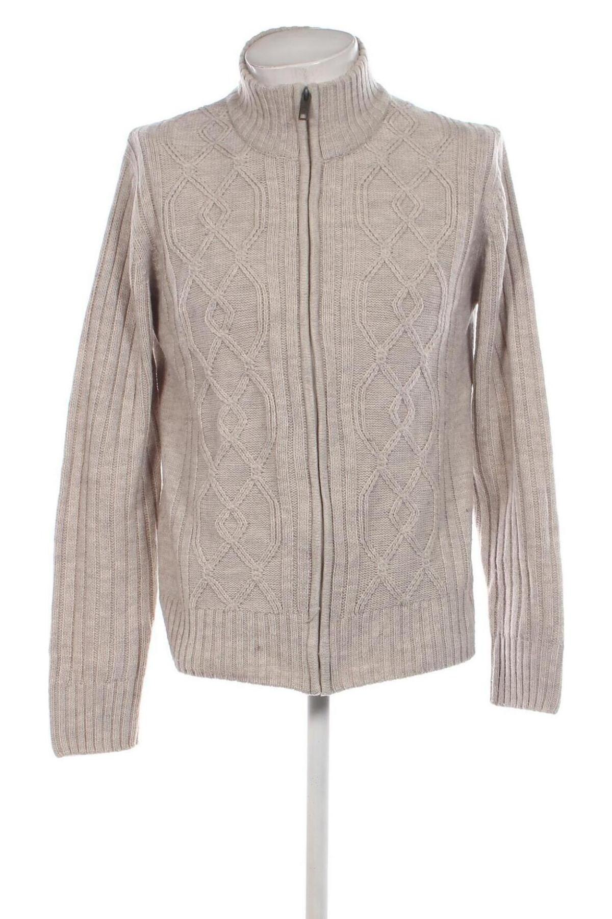 Herren Strickjacke Angelo Litrico, Größe L, Farbe Beige, Preis 6,79 €