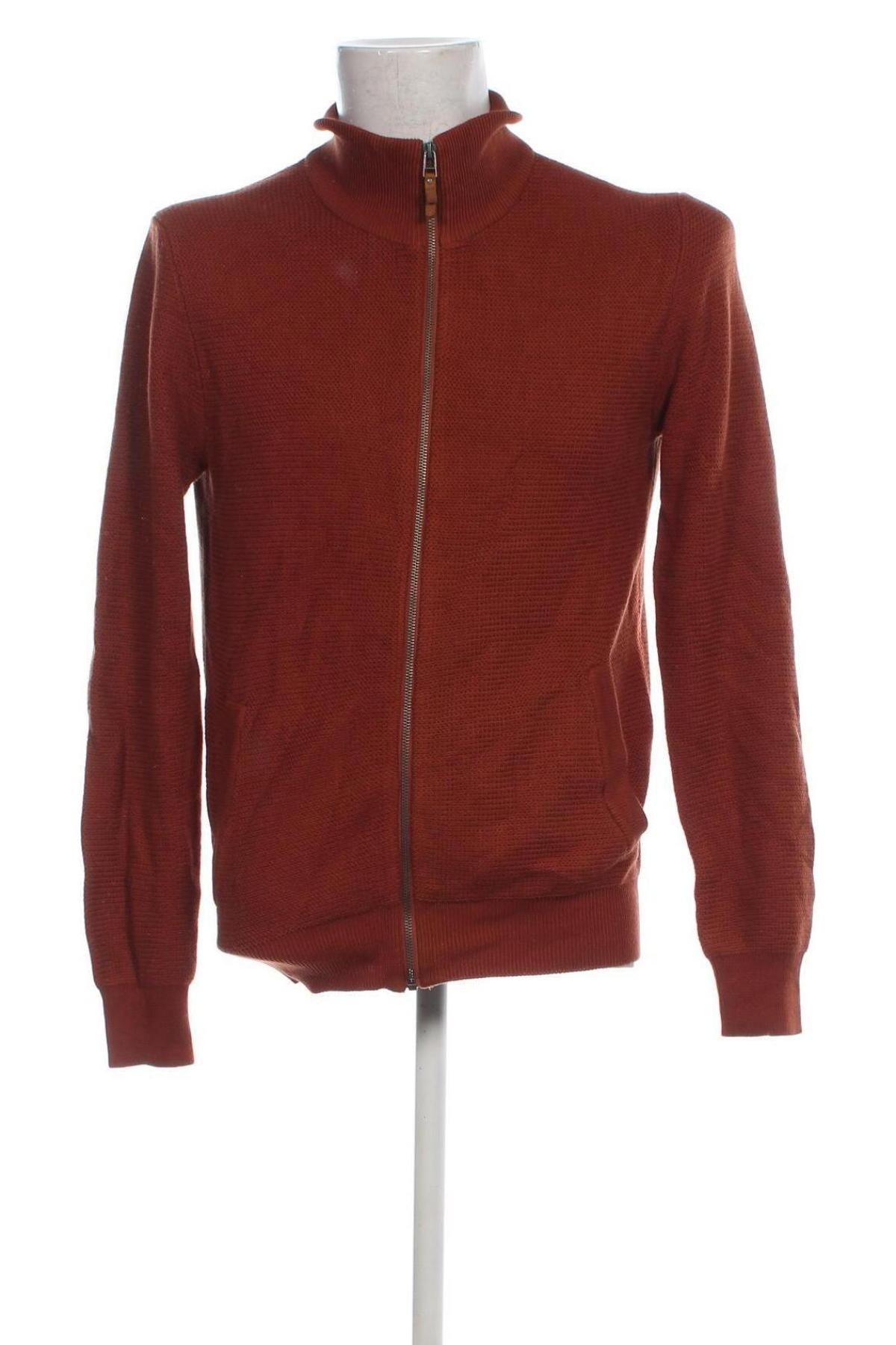 Herren Strickjacke Esprit, Größe M, Farbe Orange, Preis 6,49 €