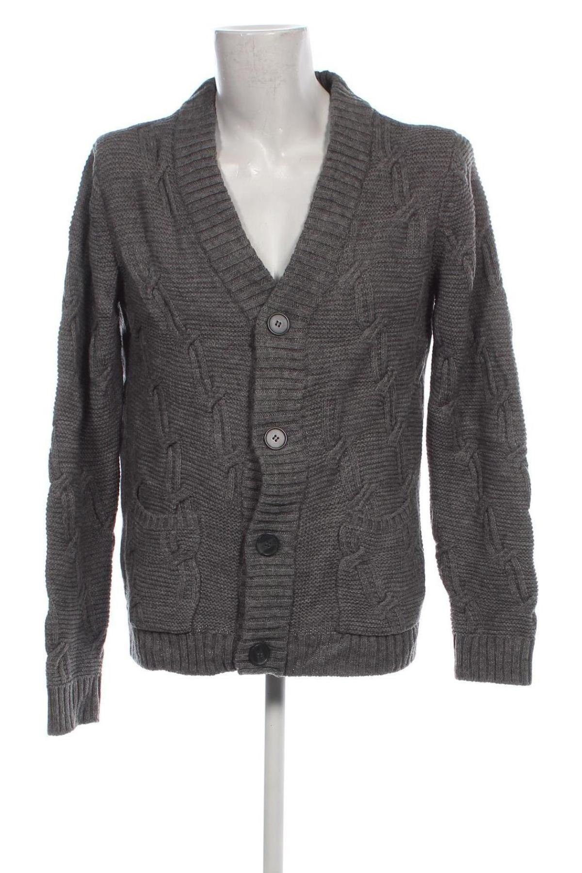 Herren Strickjacke H&M, Größe XL, Farbe Grau, Preis 3,99 €