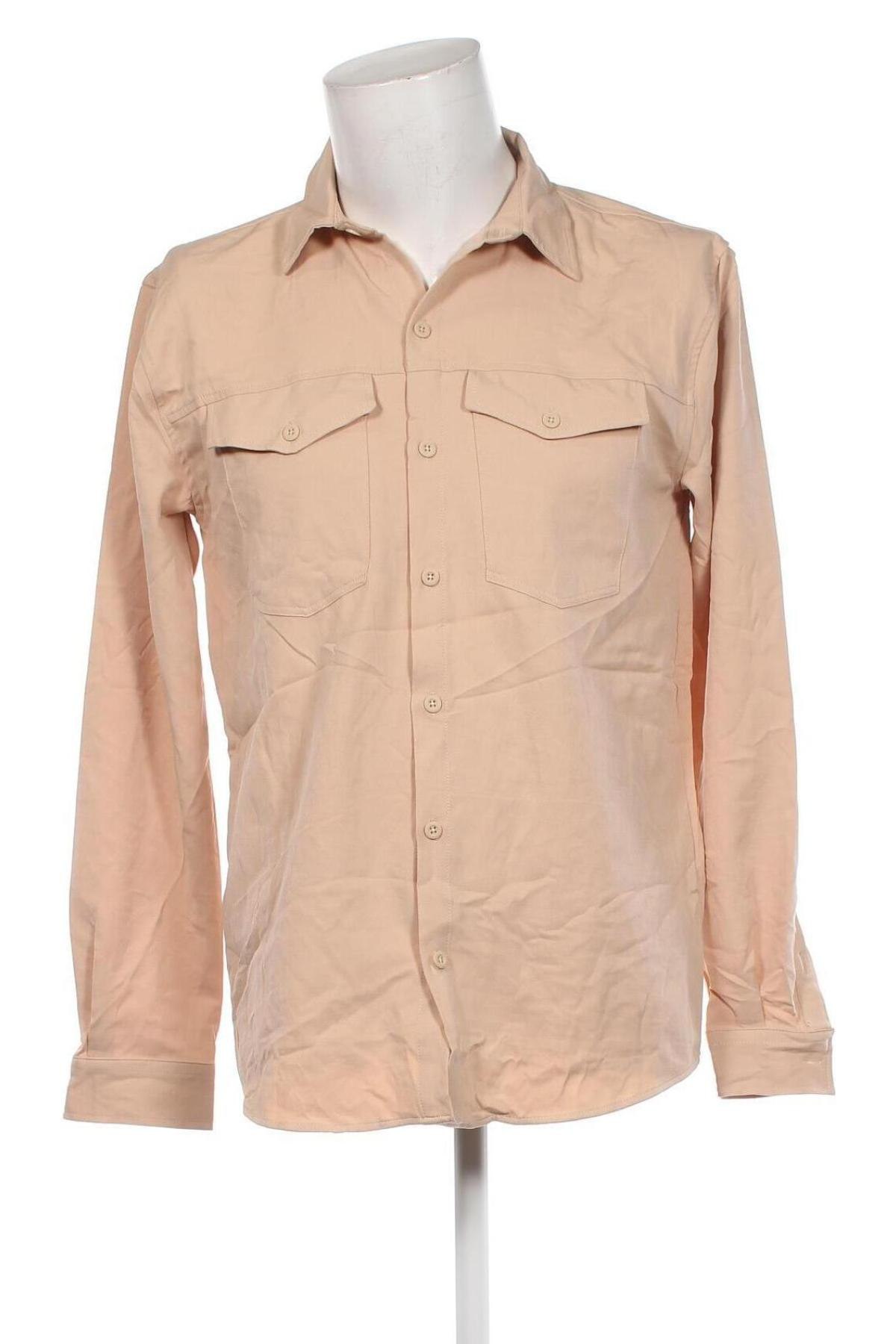 Herrenhemd Boohoo, Größe S, Farbe Beige, Preis € 3,99