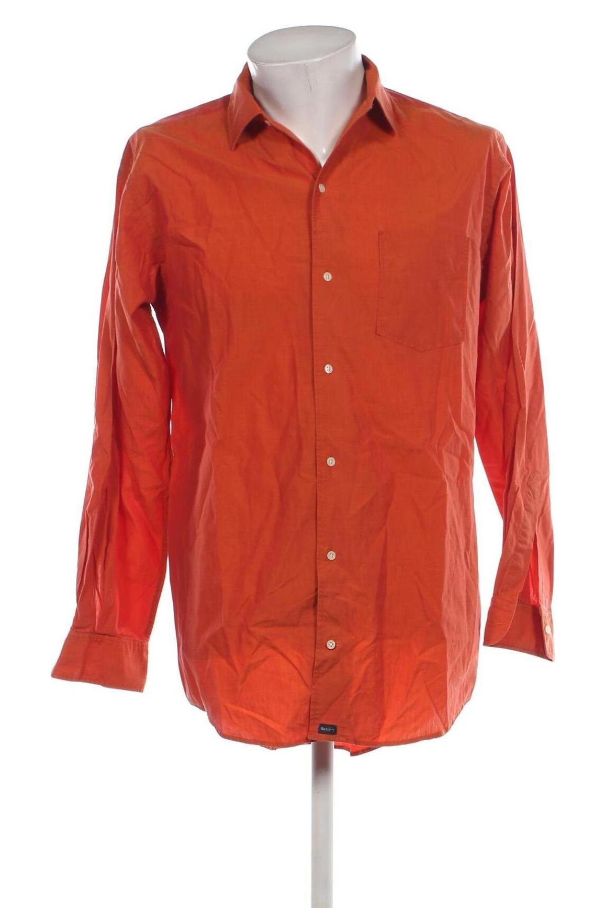 Herrenhemd Hackett, Größe L, Farbe Orange, Preis € 27,49