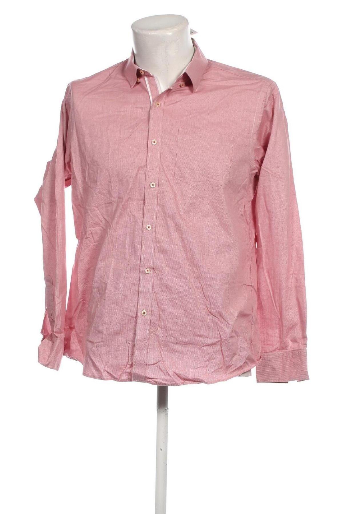 Herrenhemd Hush Puppies, Größe XL, Farbe Rosa, Preis € 4,79