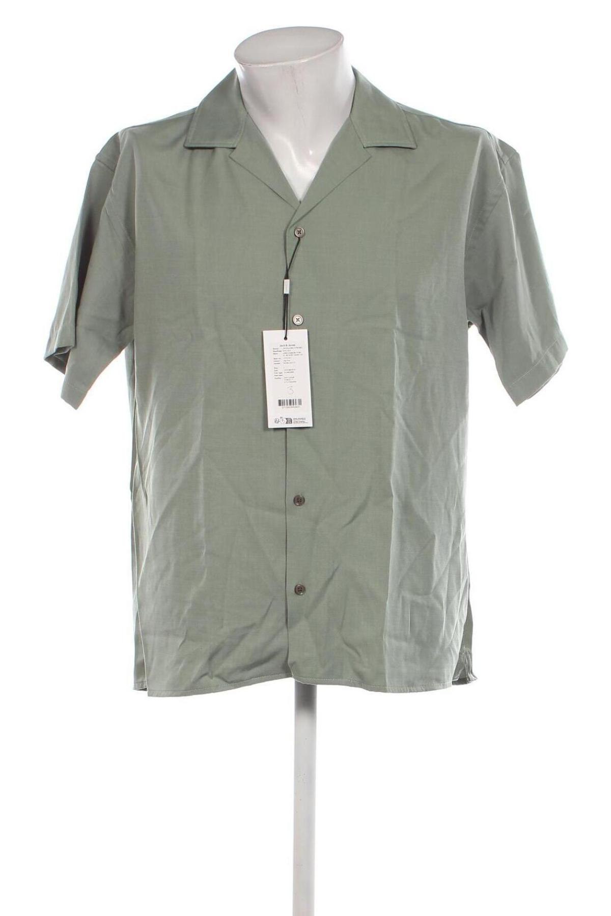 Cămașă de bărbați Jack & Jones, Mărime L, Culoare Verde, Preț 80,99 Lei