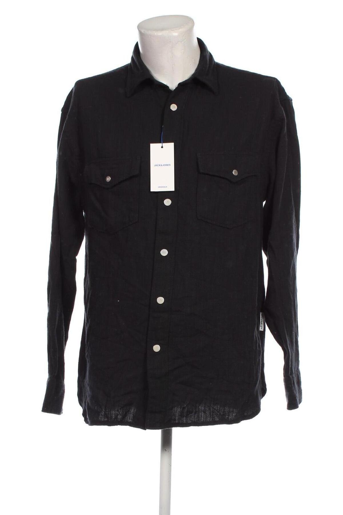 Cămașă de bărbați Jack & Jones, Mărime L, Culoare Negru, Preț 70,99 Lei