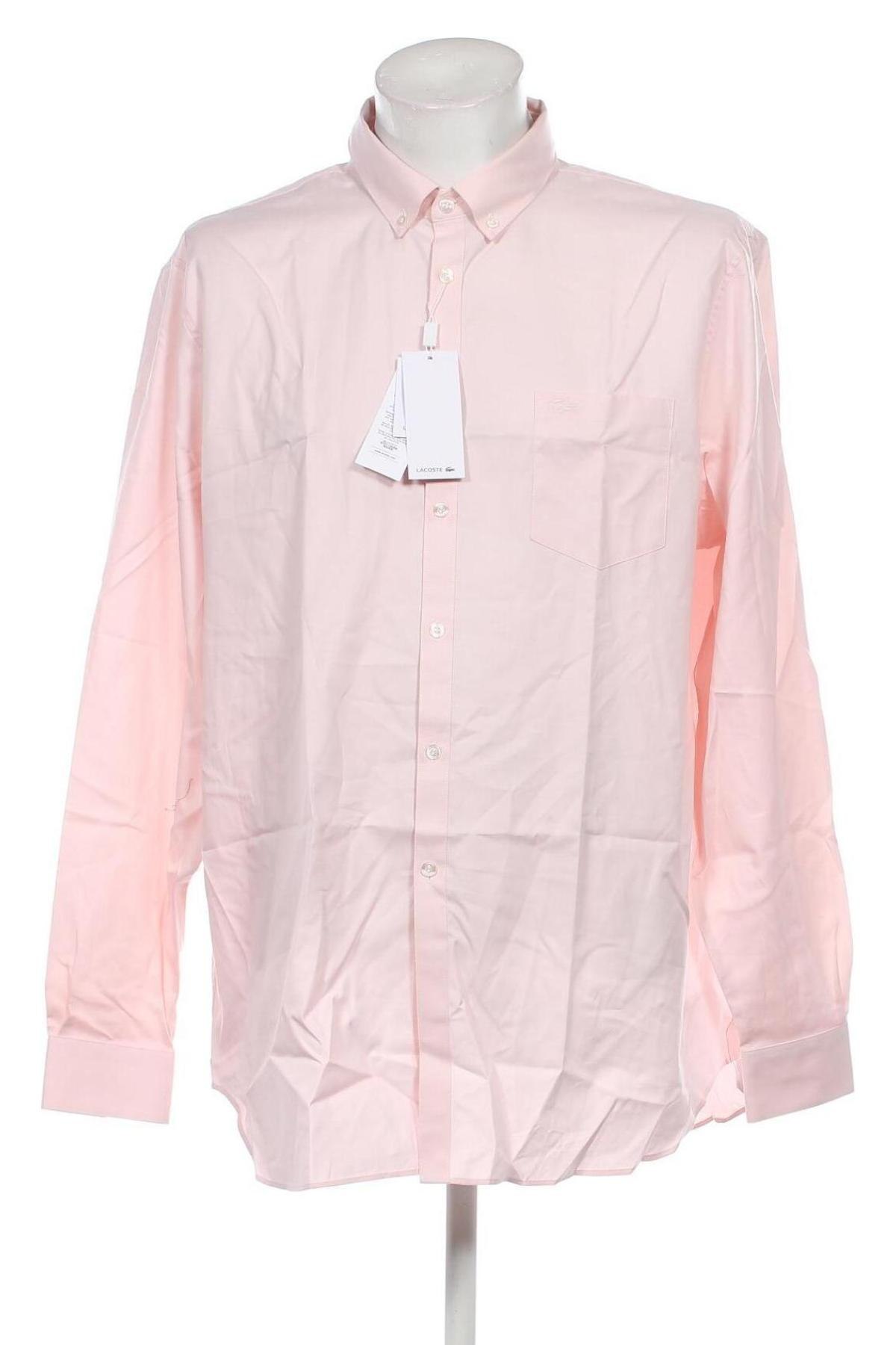 Herrenhemd Lacoste, Größe XXL, Farbe Rosa, Preis € 58,29