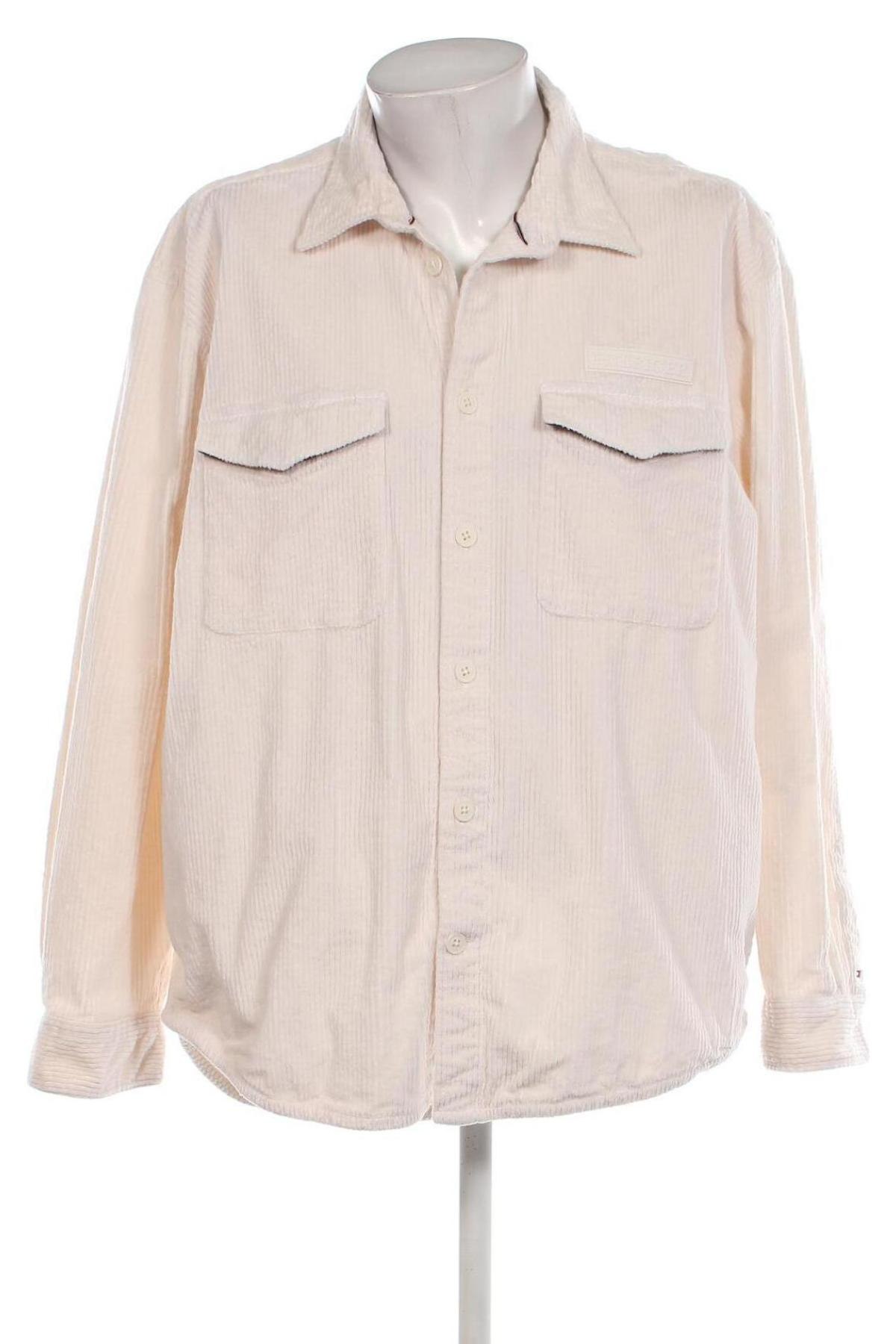 Herrenhemd Tommy Hilfiger, Größe XXL, Farbe Beige, Preis 44,99 €