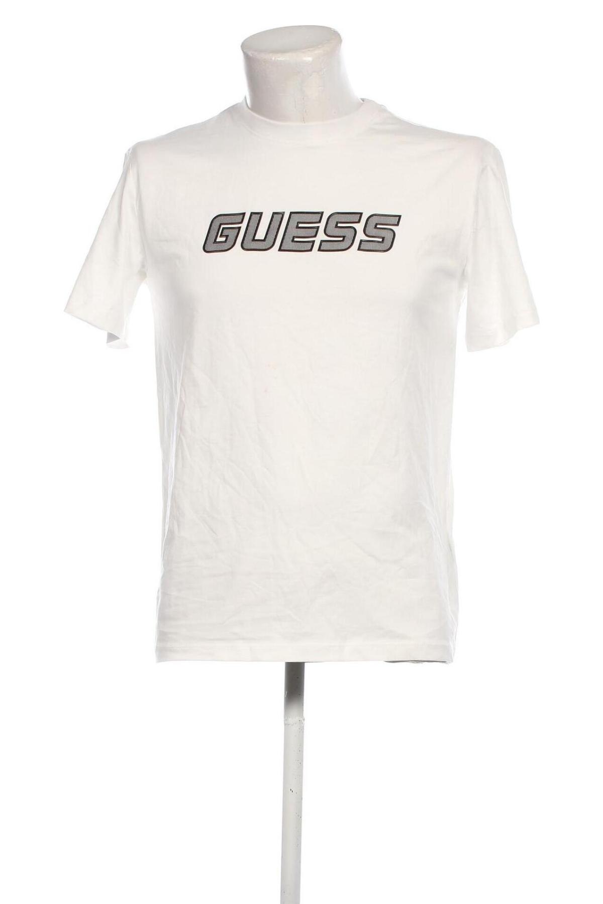 Herren T-Shirt Guess, Größe S, Farbe Weiß, Preis 39,69 €