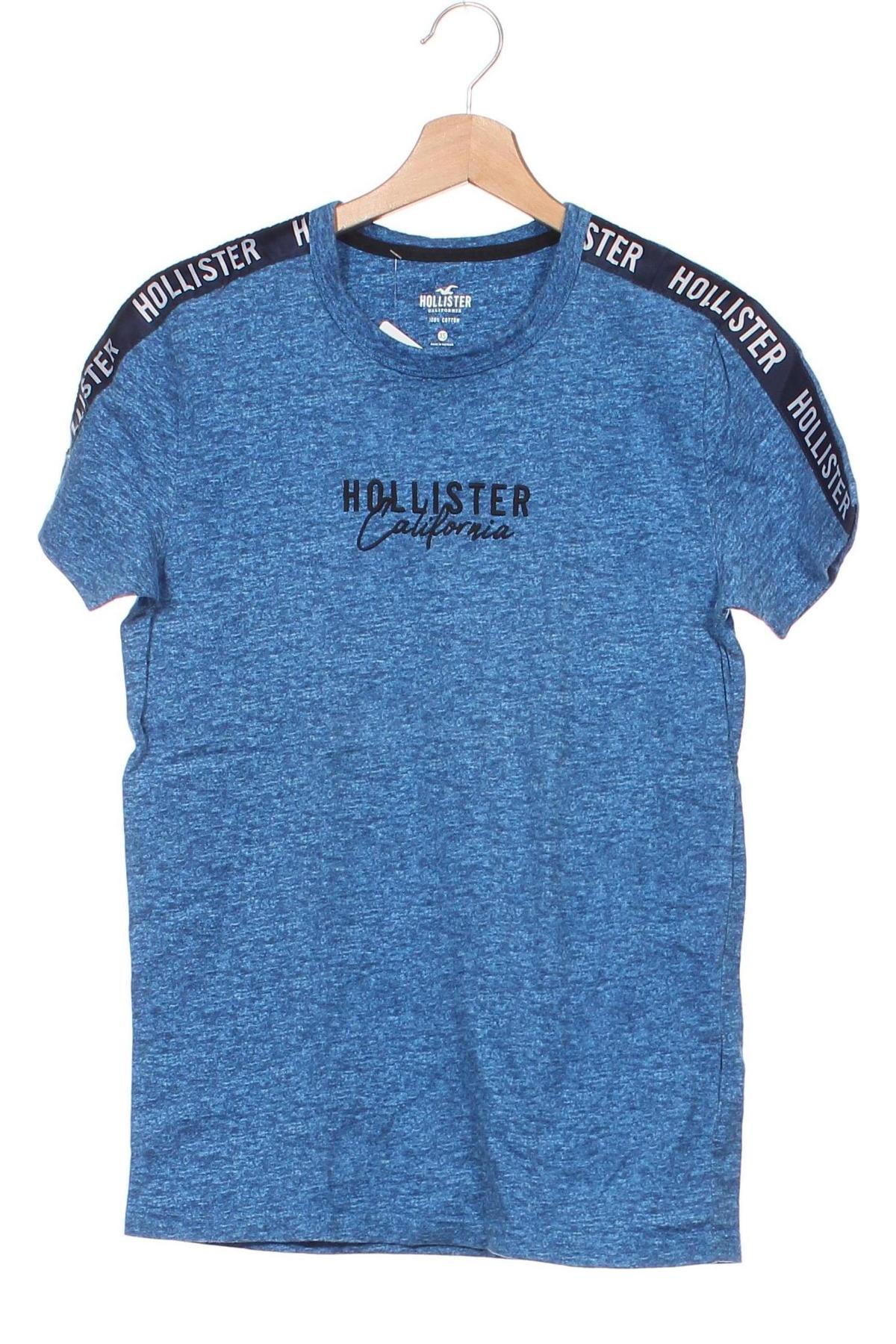 Męski T-shirt Hollister, Rozmiar XS, Kolor Niebieski, Cena 31,46 zł