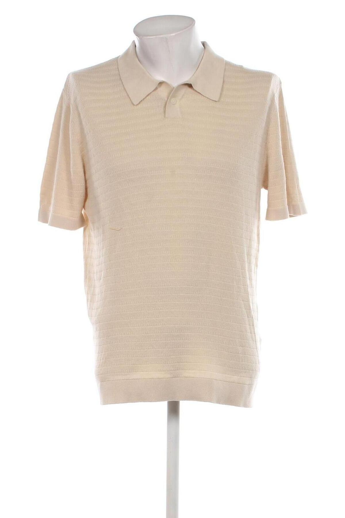 Herren T-Shirt Selected Homme, Größe XL, Farbe Beige, Preis € 16,99