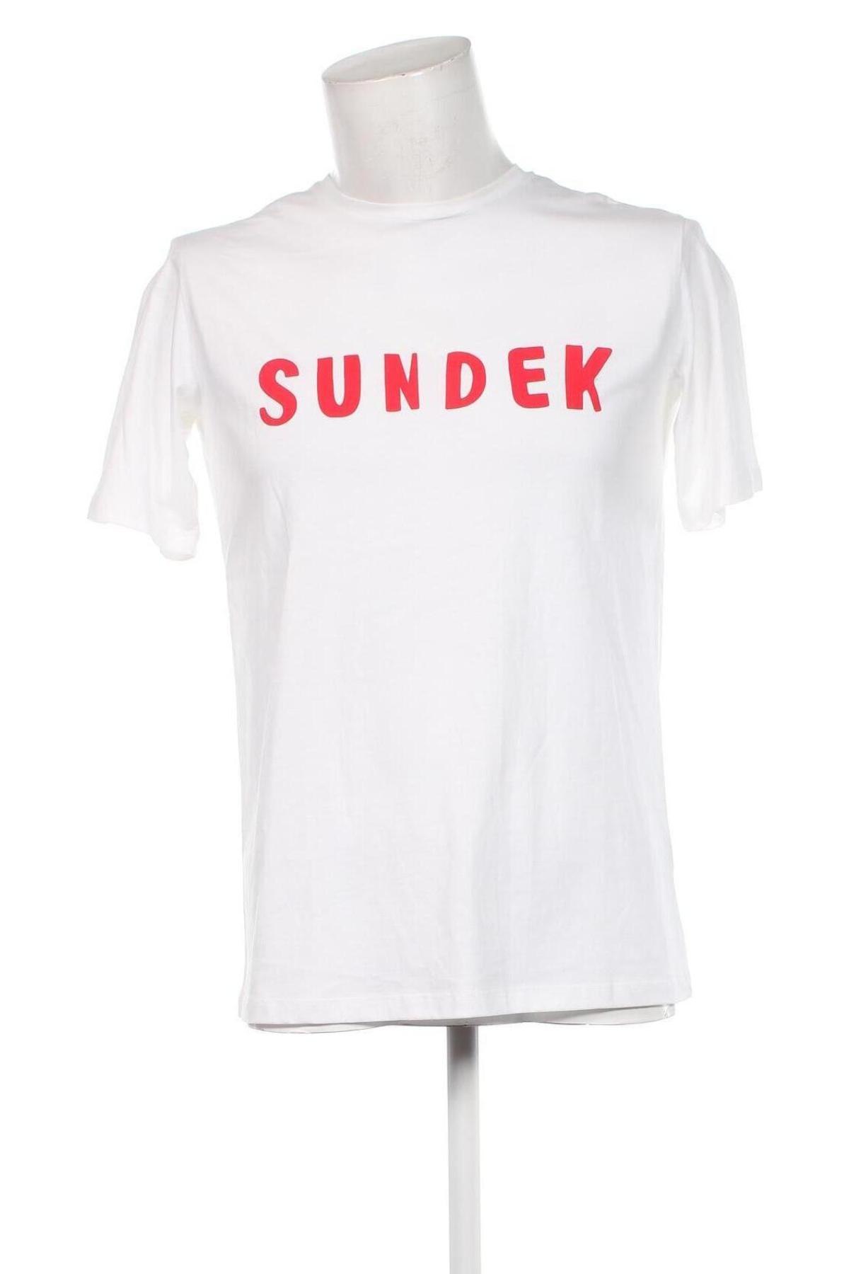 Herren T-Shirt Sundek, Größe S, Farbe Weiß, Preis € 22,49