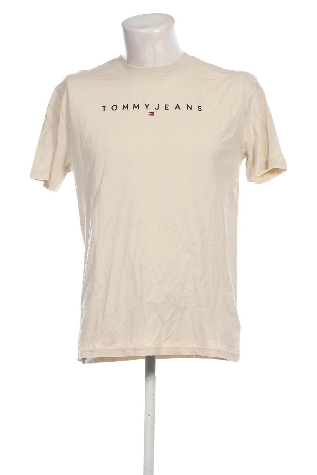 Herren T-Shirt Tommy Jeans, Größe S, Farbe Beige, Preis € 39,69