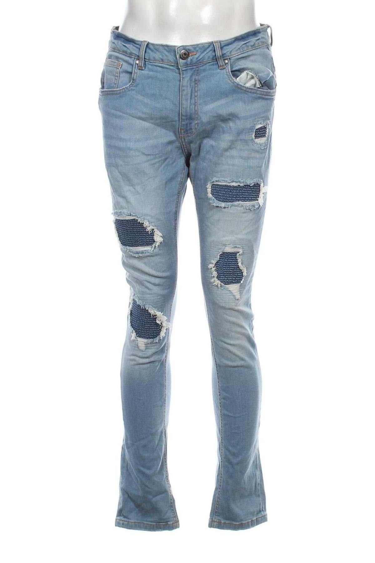 Męskie jeansy H&M, Rozmiar L, Kolor Niebieski, Cena 32,99 zł